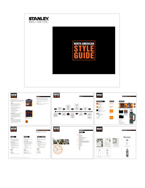 Stanley Brand Style Guide – PRODUCT DESIGN + DIRECTION